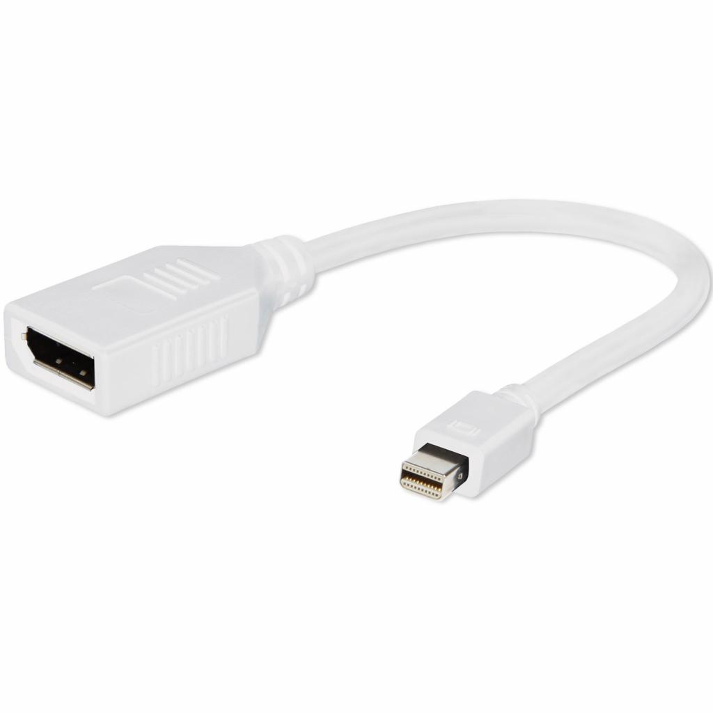 Перехідник mini DisplayPort to DisplayPort Cablexpert (A-mDPM-DPF-001-W) - зображення 1