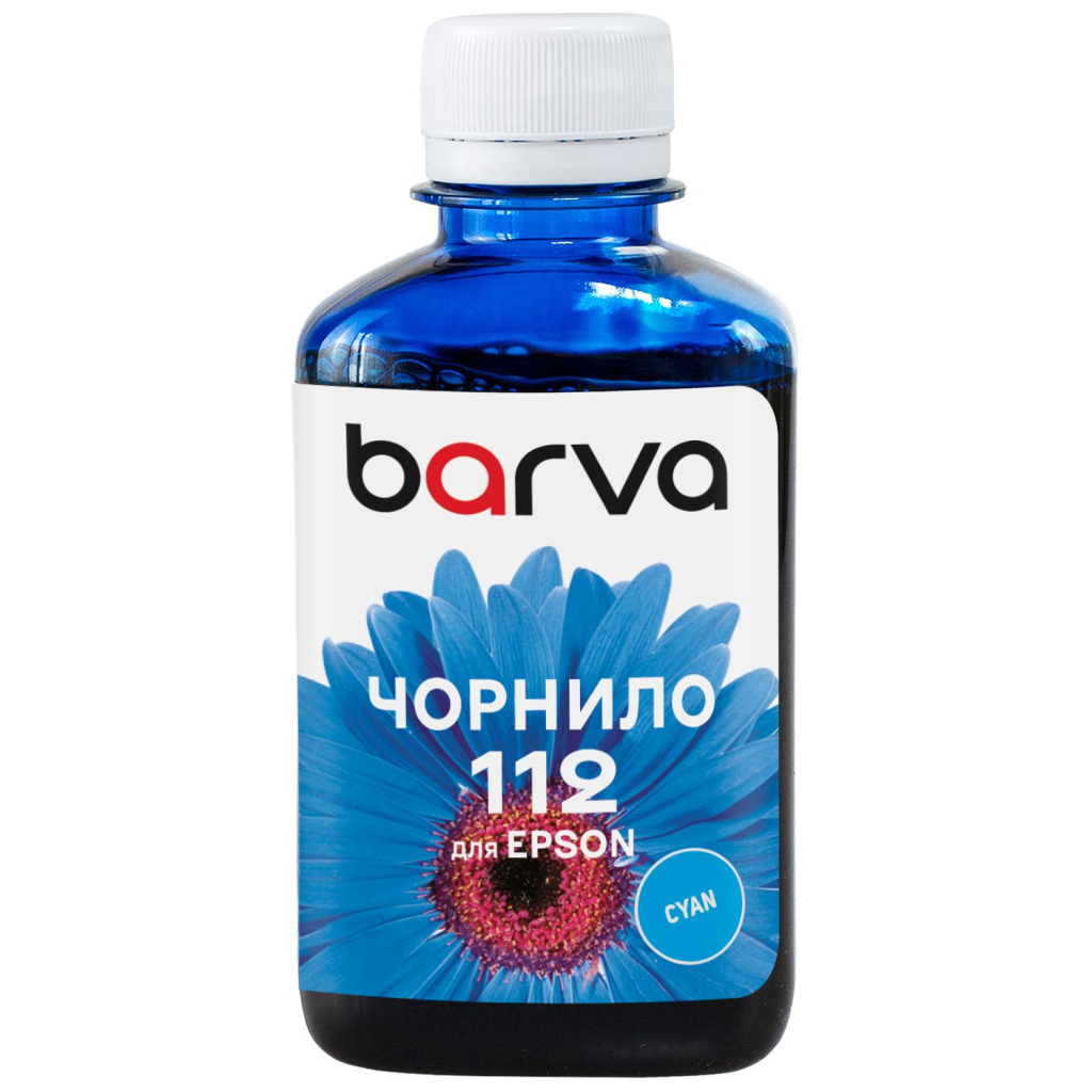 Чорнило Barva Epson 112 180мл, Pigm. Cyan (E112-957) - зображення 1