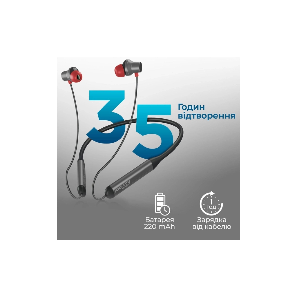 Навушники Promate ANC Velcon Black (velcon.black) - зображення 6