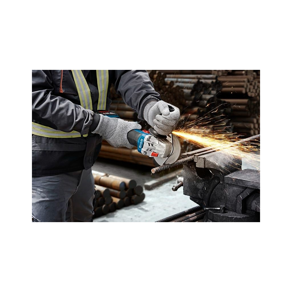 Шліфувальна машина Bosch GWS 18V-8 125мм, 18В, 1x4Ah, 0-11000об/хв, 1.6кг, кейс (0.601.9N9.021) - зображення 3