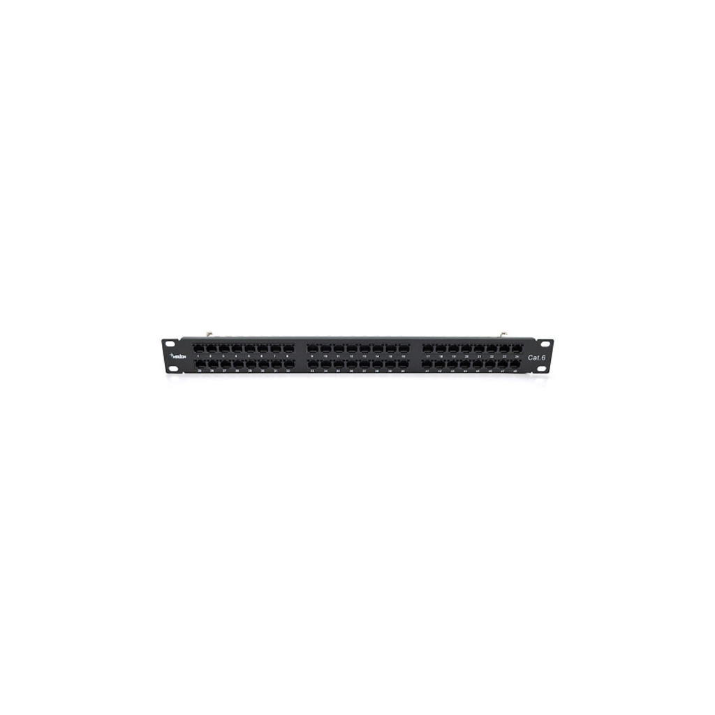 Патч-панель 19" 48xRJ-45 UTP cat. 6, DUAL type, 1U Merlion (ML-2264-CAT.6) - изображение 1