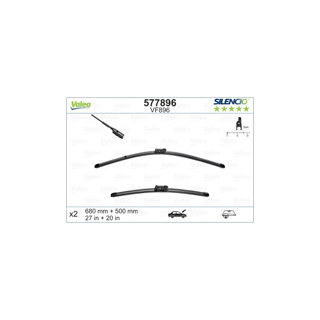 Щітка склоочисника Valeo 577896 - зображення 1