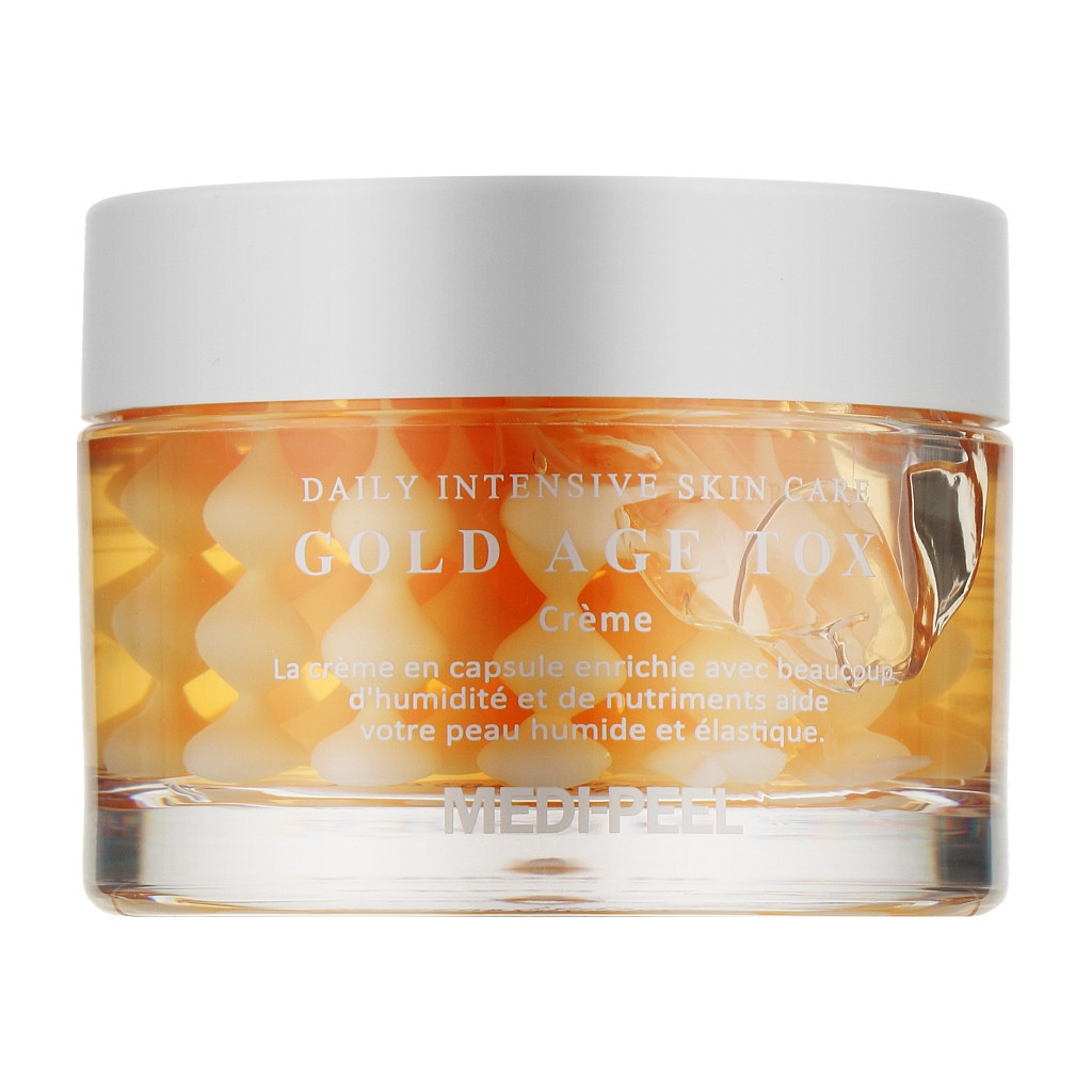 Крем для обличчя Medi-Peel Gold Age Tox Cream Антивіковий капсульний з екстрактом золотого шовкопряду 50 г (8809409347004) - зображення 1