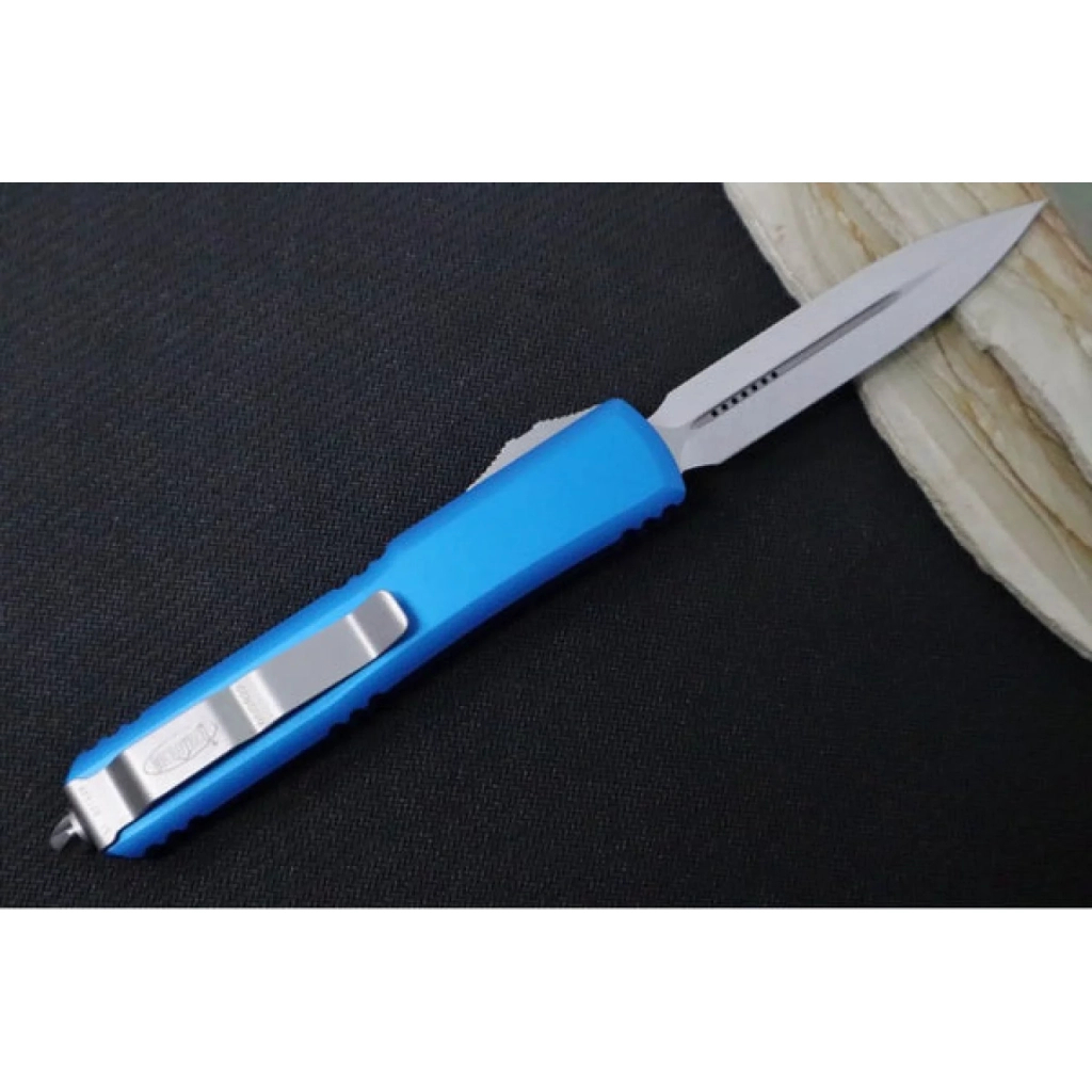 Ніж Microtech Ultratech Double Edge Stonewash Blue (122-10BL) - зображення 8