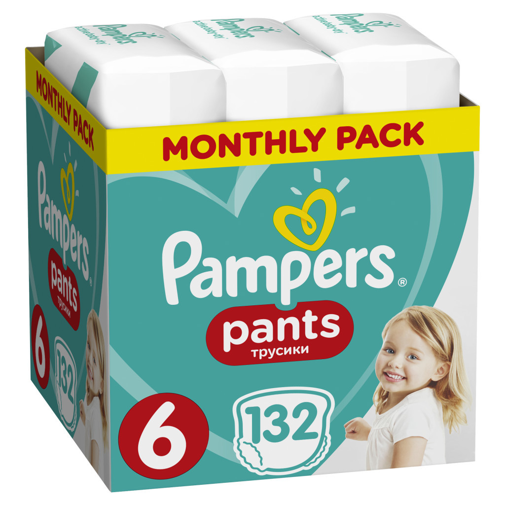 Підгузки Pampers трусики Pants Extra Large Розмір 6 (15+ кг) 132 (8001090808080) - зображення 2
