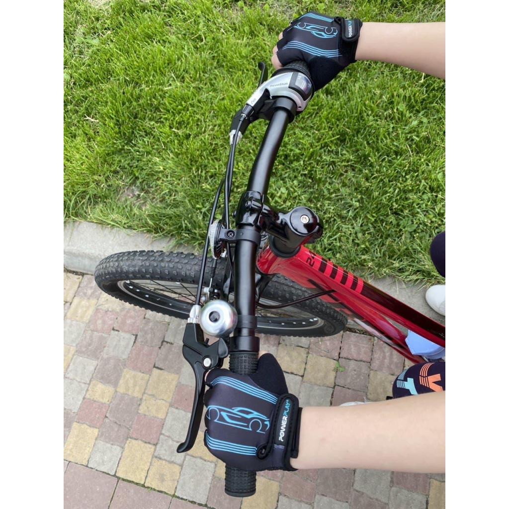 Велорукавиці PowerPlay 5451 Cars S (5451_S_Cars) - зображення 5