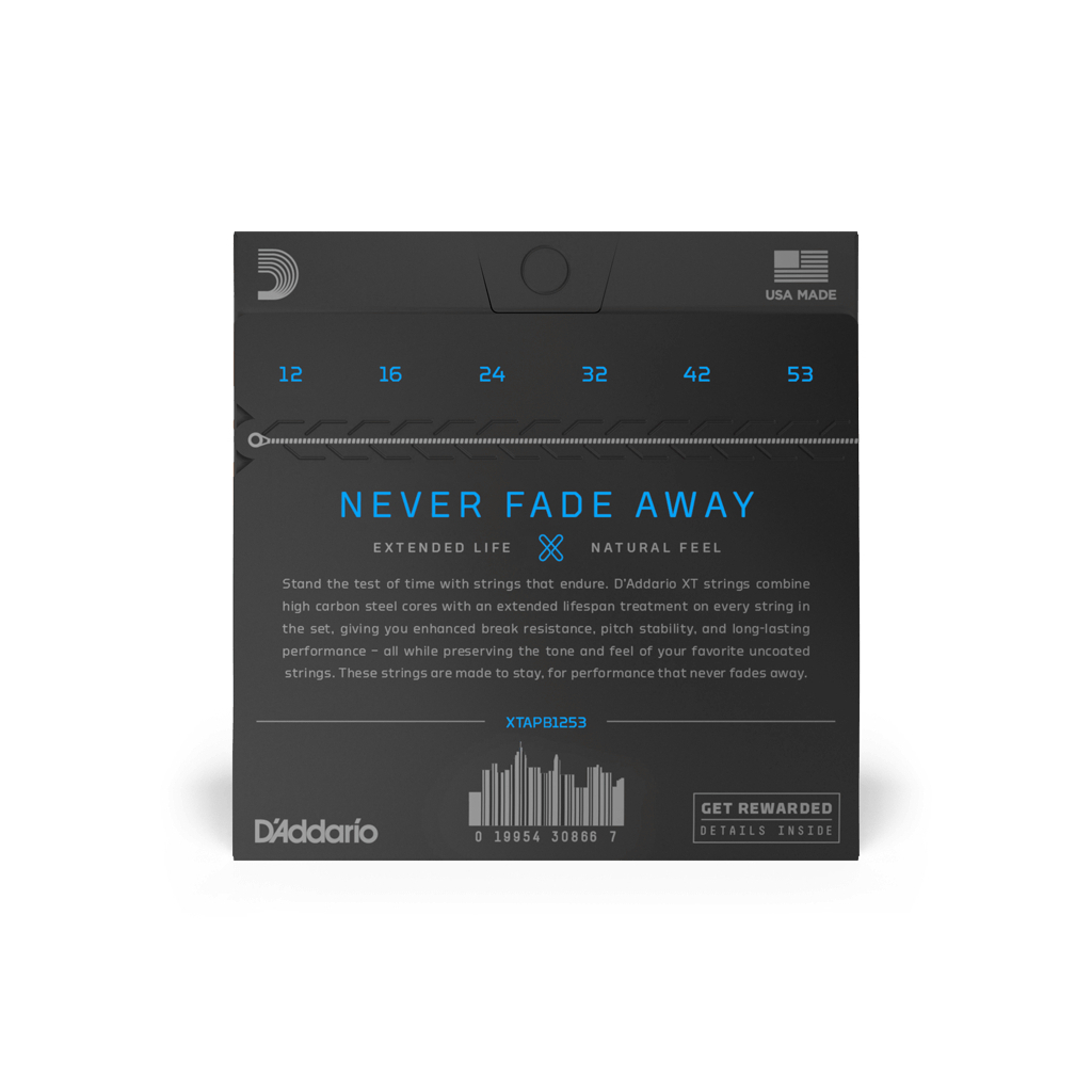 Струни для гітари D'Addario XT Phosphor Bronze Light (12-53) (XTAPB1253) - зображення 3