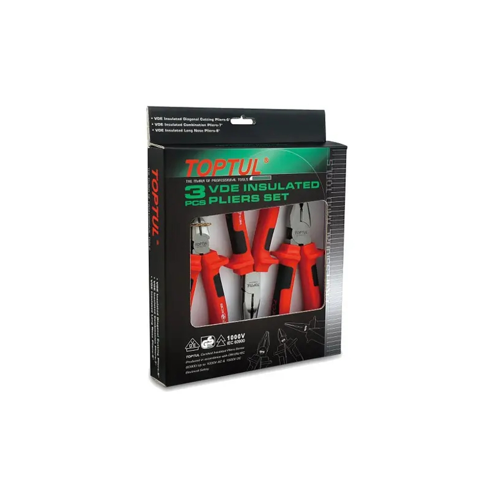 Набір інструментів Toptul діелектричні 1000V набір 3од. (GAAE0301) - зображення 1