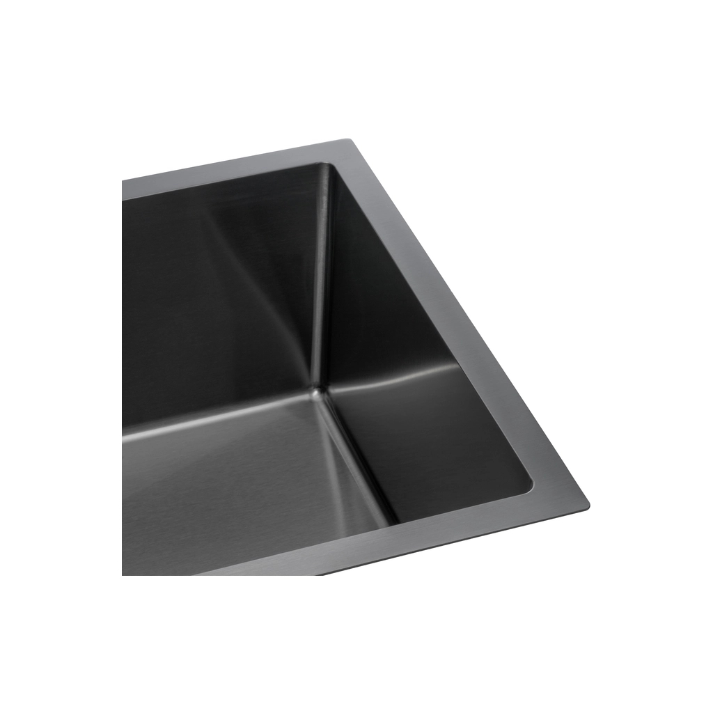 Мийка кухонна GRANADO Under top L STEEL S201 black (GS09201B) - зображення 5