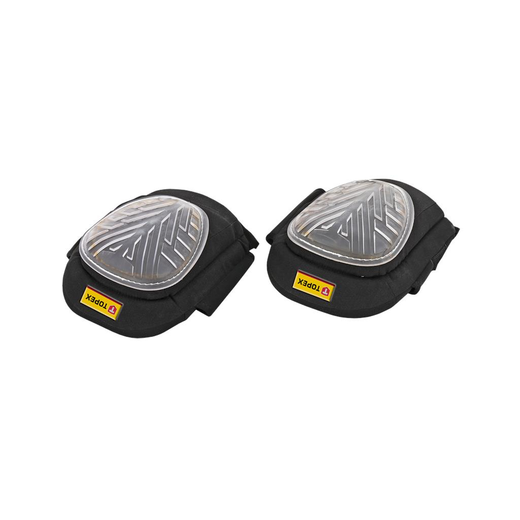 Наколінники захисні Topex м'яка гума, пластмасова накладка, гелеві вставки, регульован (82S162) - зображення 1