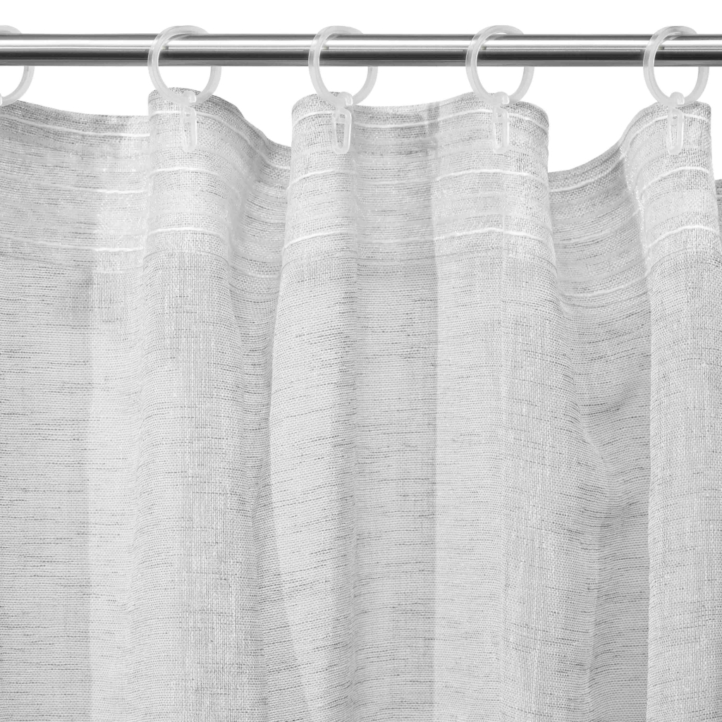 Штора Ardesto Гардина крафт-льон 100% поліестер 300х270 см, сірий (ART1050GR) - зображення 3