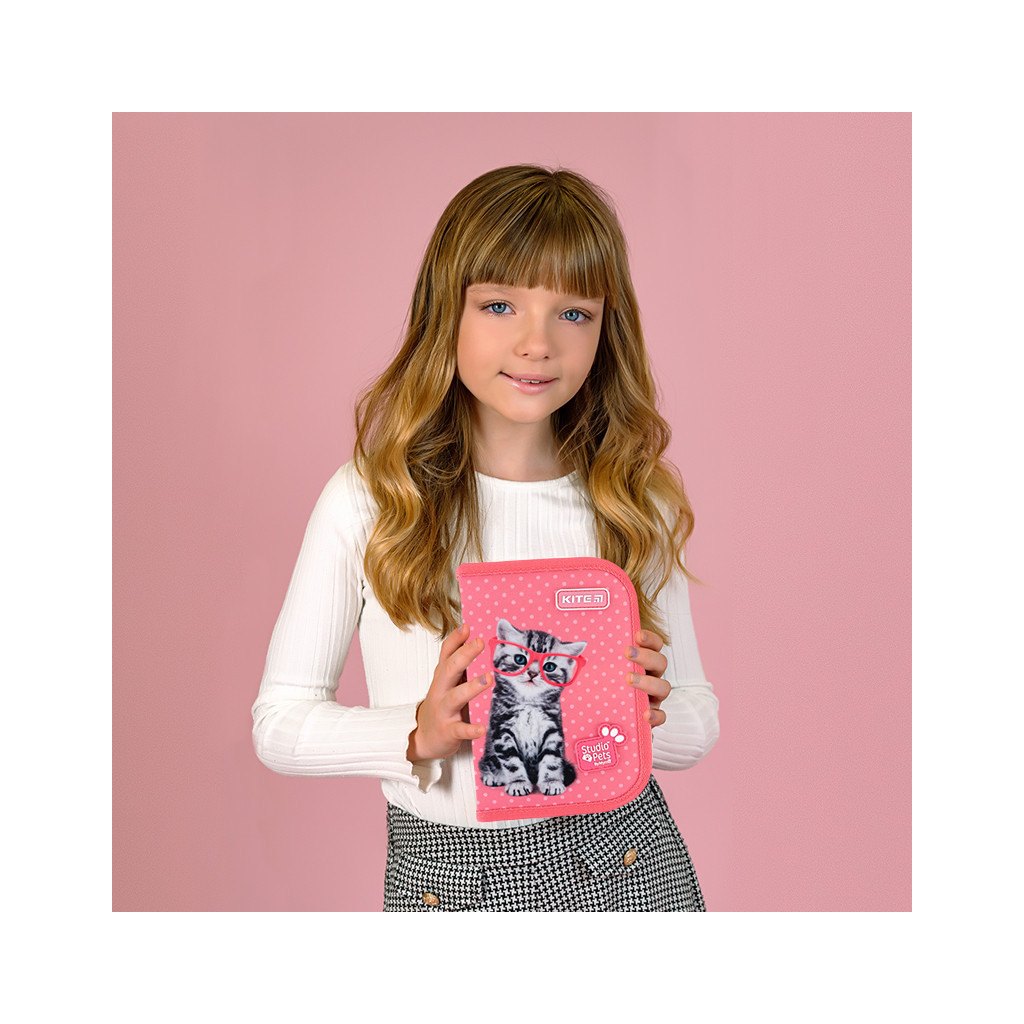 Пенал Kite Studio Pets з наповненням (SP24-622H-2) - зображення 8