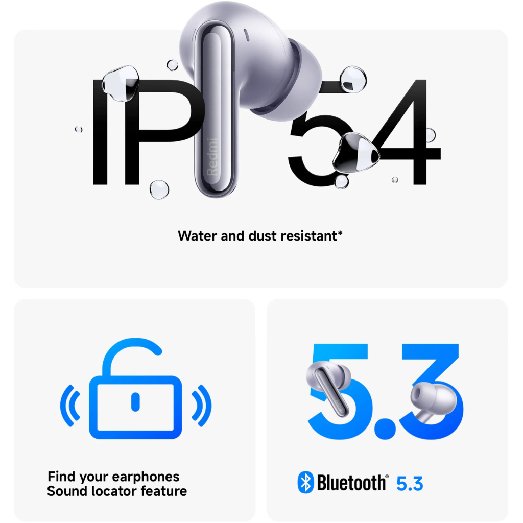 Навушники Xiaomi Redmi Buds 6 Pro (BHR9317GL) Lavender Purple (1125307) - зображення 9