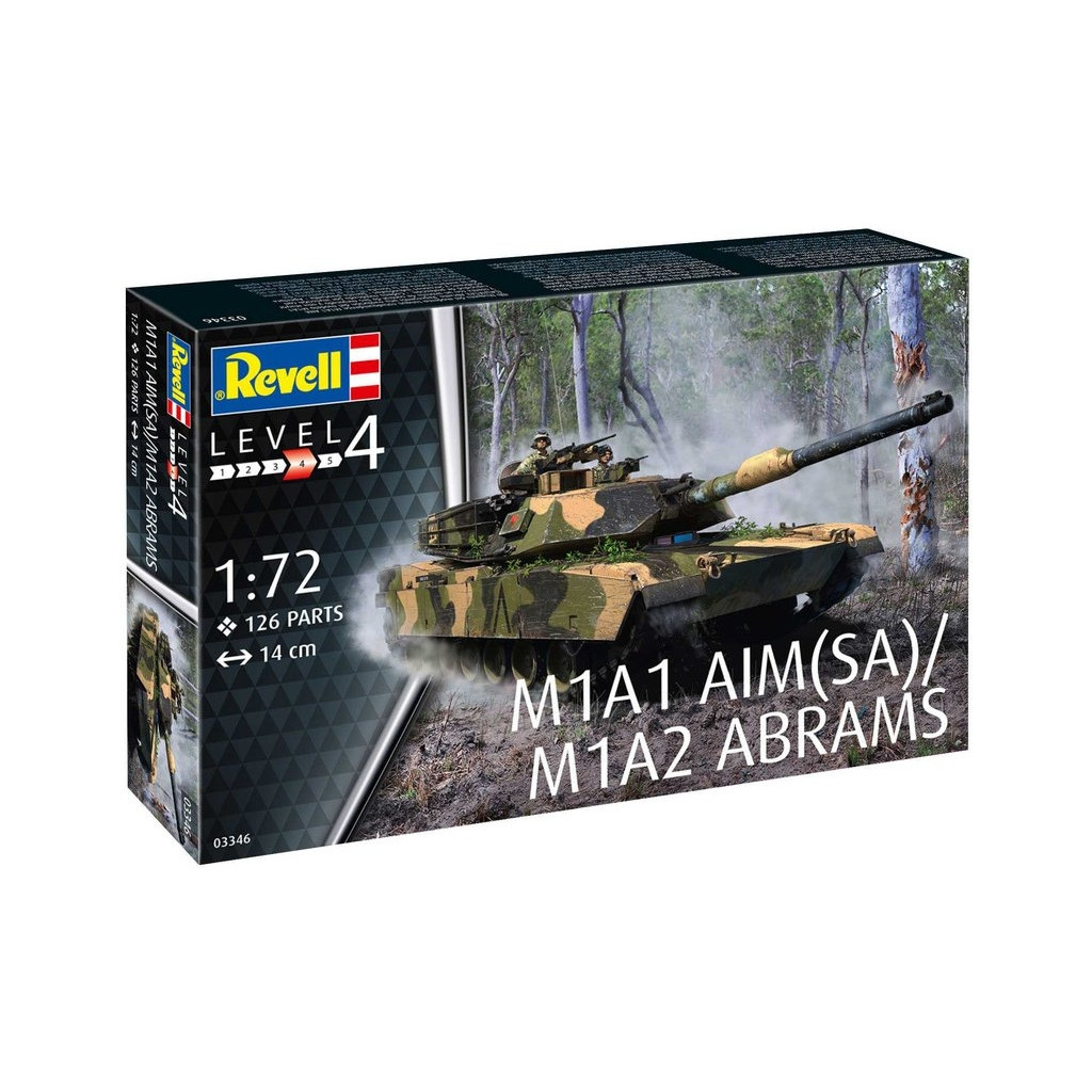 Збірна модель Revell Танк Абрамс M1A1 AIM(SA)/ M1A2 рівень 4 масштаб 1:72 (RVL-03346) - зображення 9