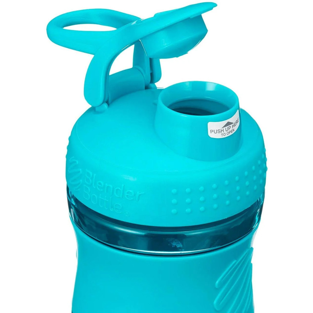 Шейкер спортивний BlenderBottle SportMixer 820ml Teal ORIGINAL (SM 28oz Teal) - изображение 4