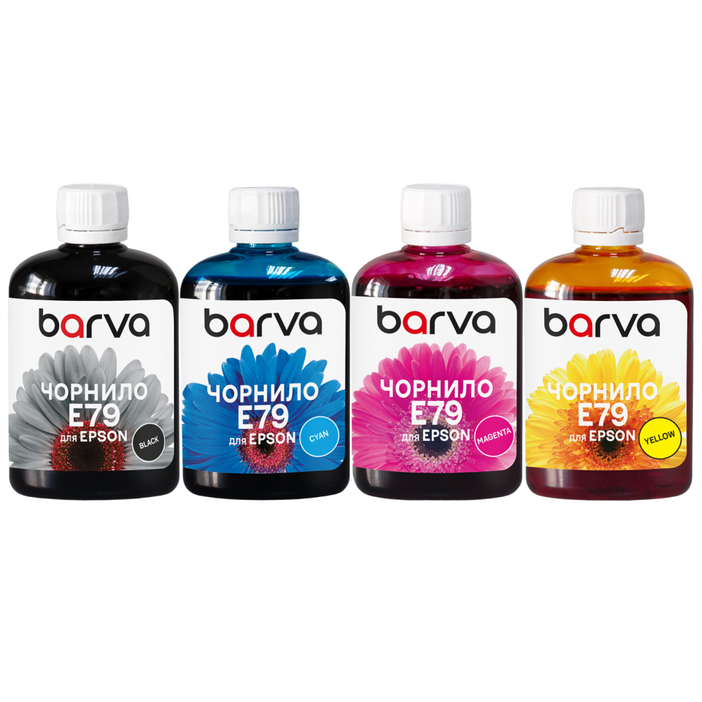 Чорнило Barva Epson E79 100мл*4 Pigm. BK/C/M/Y (E79-100-MP) - зображення 1