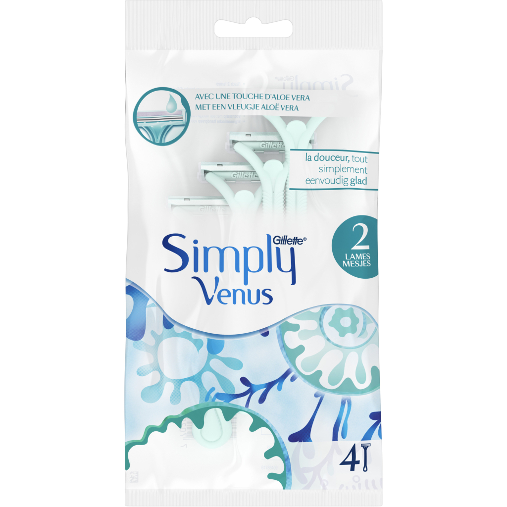 Бритва Gillette Simply Venus 2 4 шт. (3014260246693/8700216143714) - зображення 2