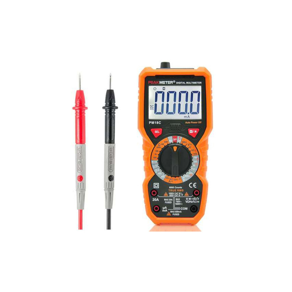 Цифровий мультиметр Protester багатофункціональний з True RMS (PM18C) - зображення 2