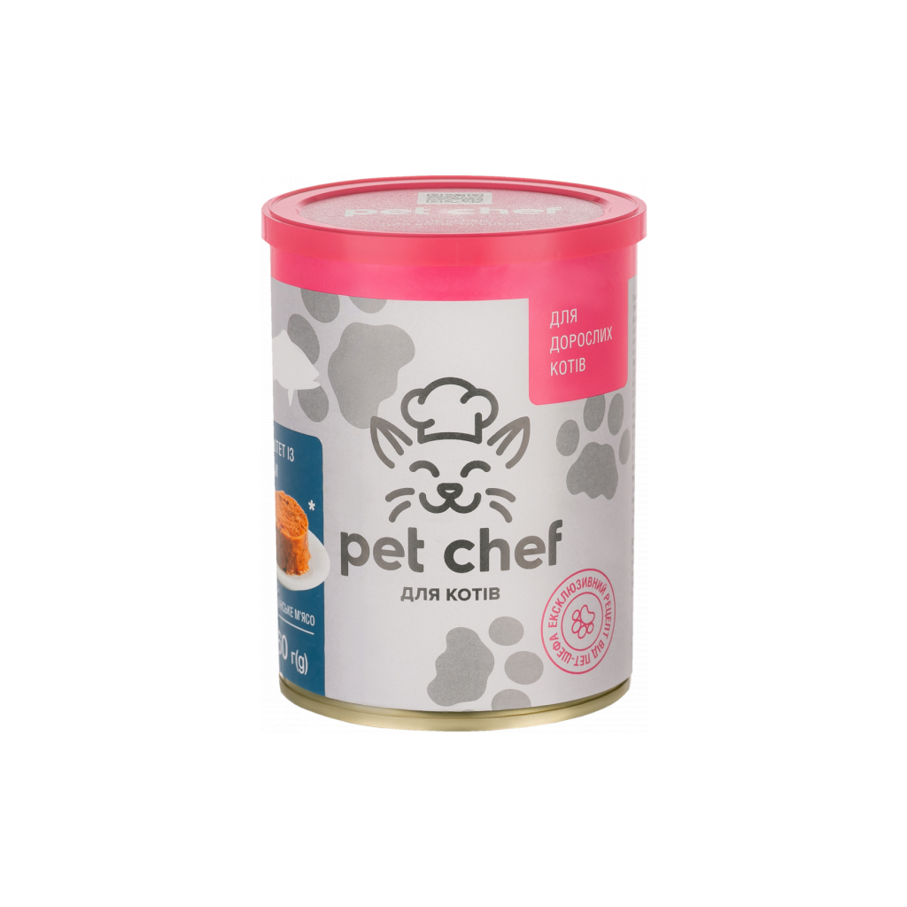 Паштет для котів Pet Chef з рибою 360 г (4820255190396) - зображення 1