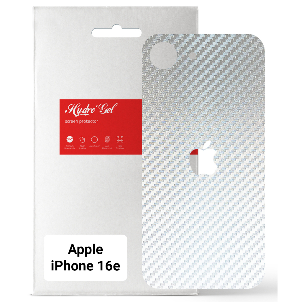 Плівка захисна Armorstandart for Back Panel Apple iPhone 16e Carbone Silver (ARM85457) - зображення 1