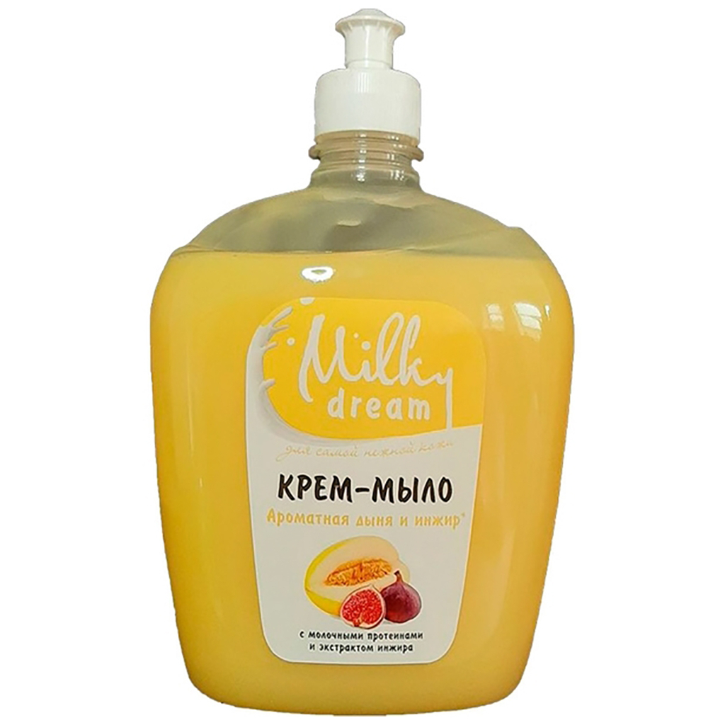 Рідке мило Milky Dream Ароматна диня та інжир пуш-пул 1000 мл (4820205301445) - зображення 1