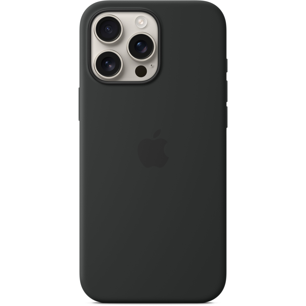 Чохол до мобільного телефона Apple iPhone16 Pro Max Silicone Case with MagSafe - Black (MYYT3ZM/A) - зображення 2