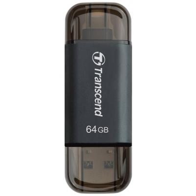 USB флеш накопичувач Transcend 64GB JetDrive Go 300 Black USB 3.1 (TS64GJDG300K) - зображення 1