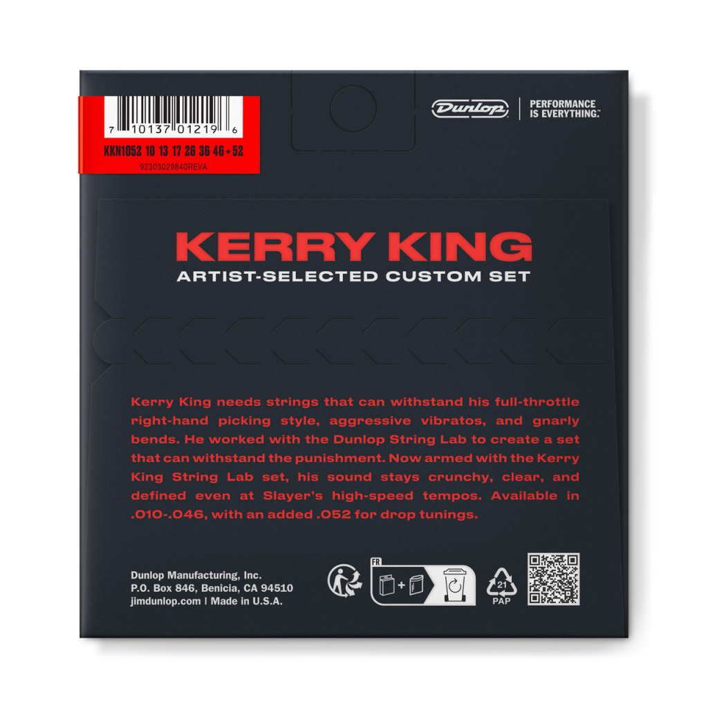 Струни для гітари Jim Dunlop String Lab Series Kerry King Guitar Strings (10-52) (KKN1052) - зображення 2