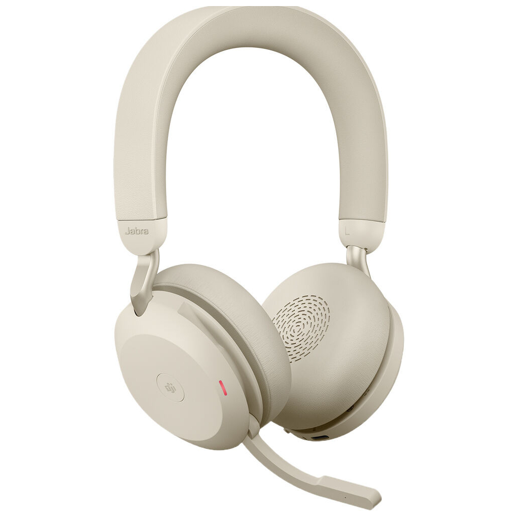 Навушники Jabra Evolve 2 75 MS Stereo USB-A Biege (27599-999-998) - зображення 1