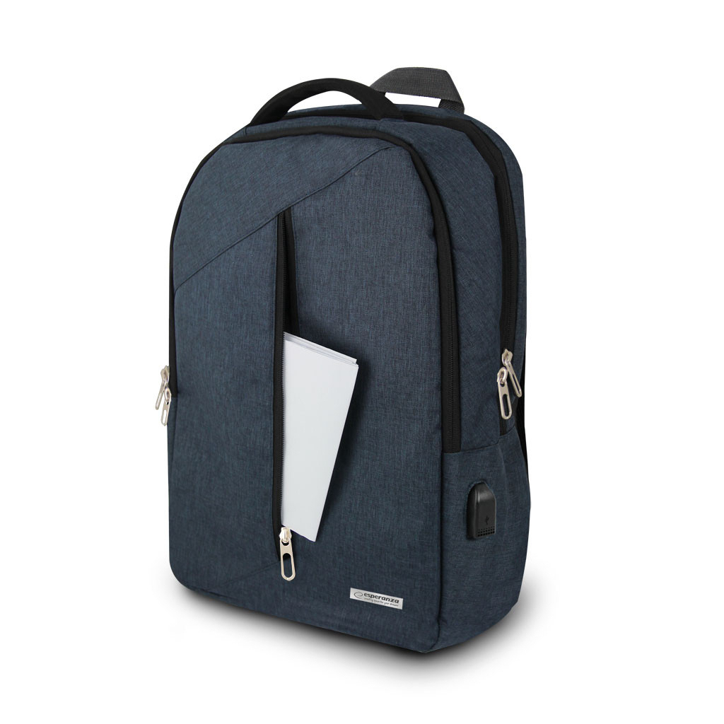 Рюкзак для ноутбука Esperanza 15.6" TARANTO, gray (ET196) - зображення 3