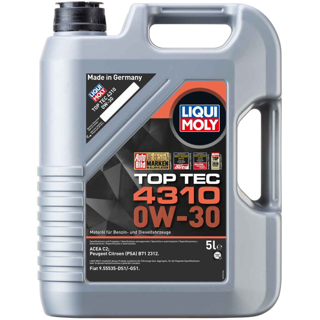 Моторна олива Liqui Moly Top Tec 4310 0W-30 5л. (2362) - изображение 1