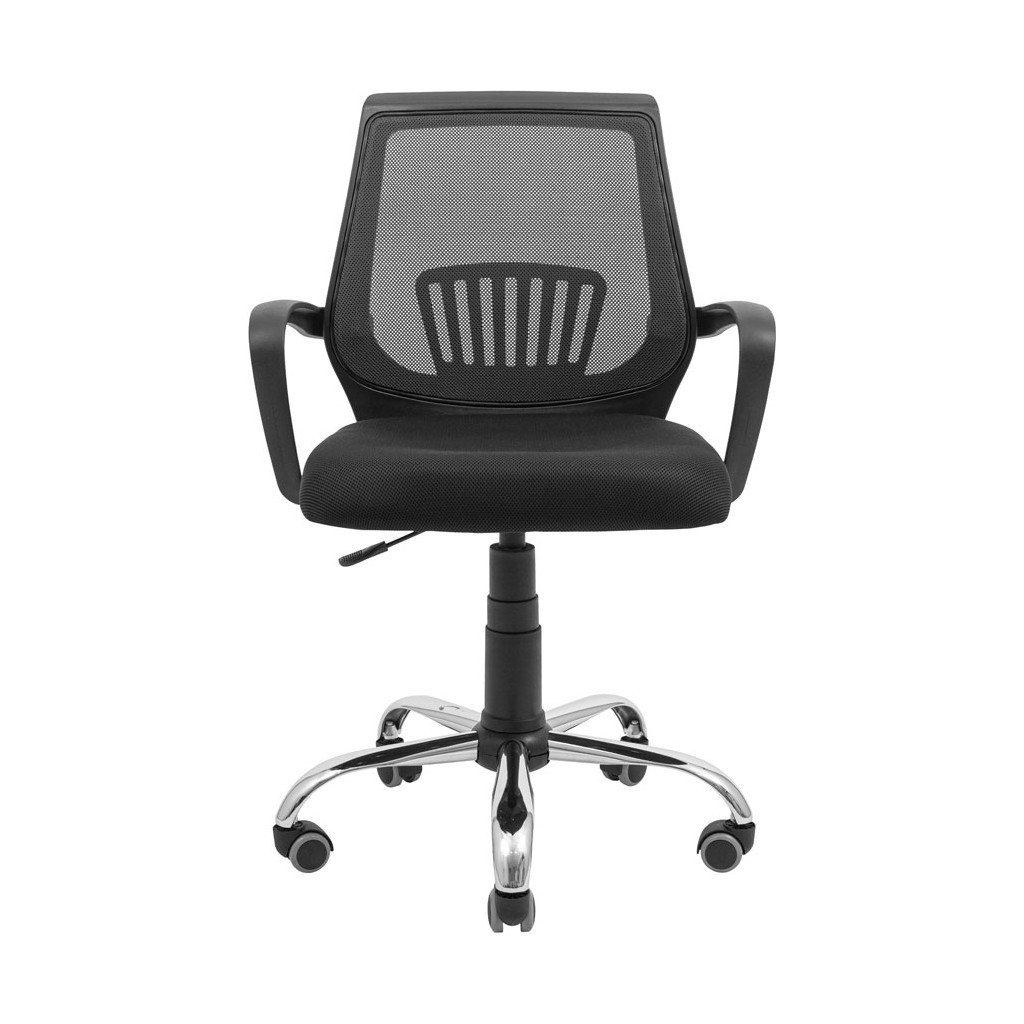 Офісне крісло Richman Стар Хром Піастра Сітка чорна + сіра (ADD0003156) - зображення 2