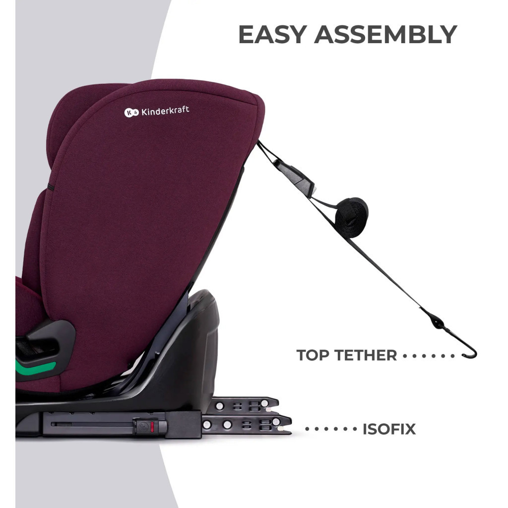 Автокрісло Kinderkraft Oneto3 i-Size Cherry Pearl (KCONE300RED0000) (5902533922185) - зображення 9