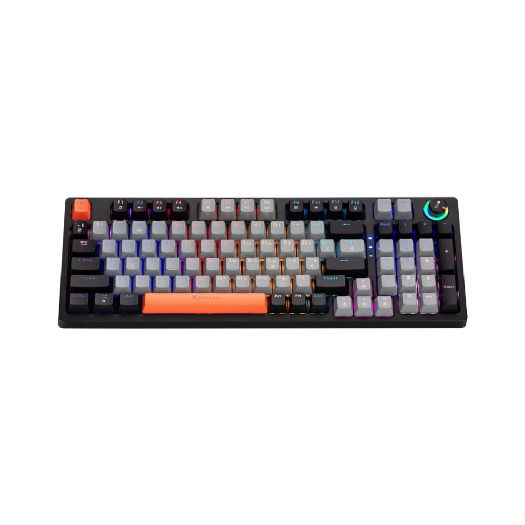 Клавіатура Xtrike ME GK-987 RGB Mechanical USB UA Grey/Black (GK-987GBRUA) - зображення 3
