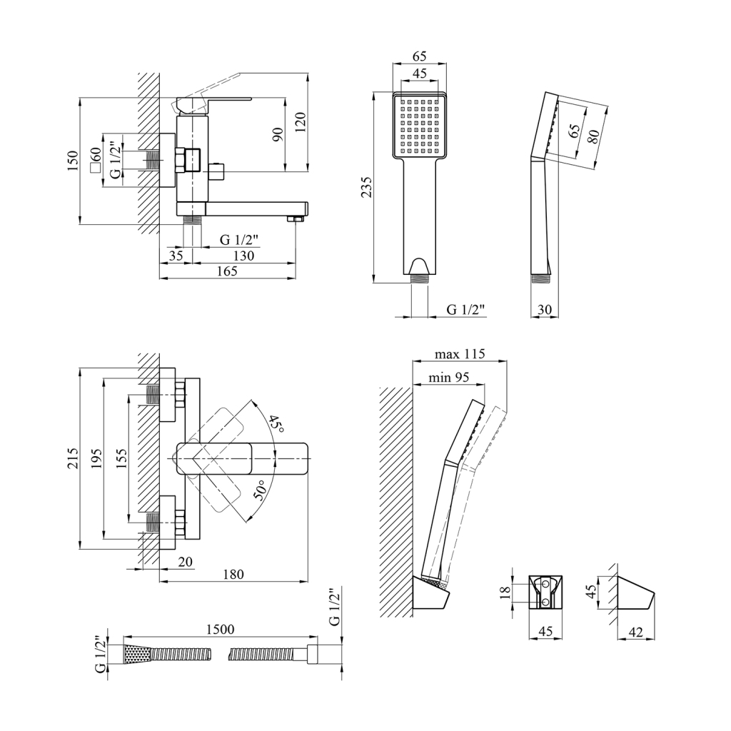Змішувач Kroner Ems-C060 (CV017357) - зображення 7