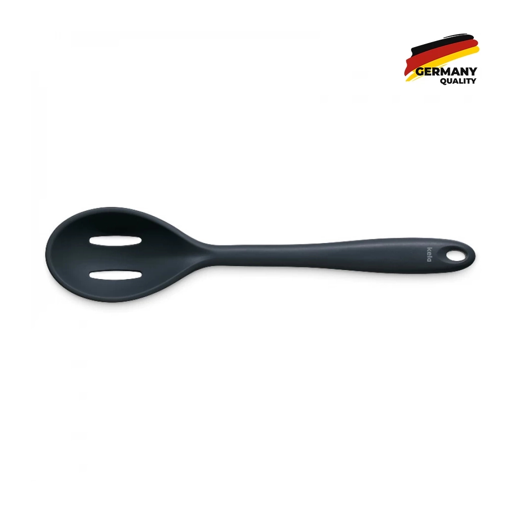 Ложка кухарська Kela Tom Slit 28 см Black (12627) - зображення 1