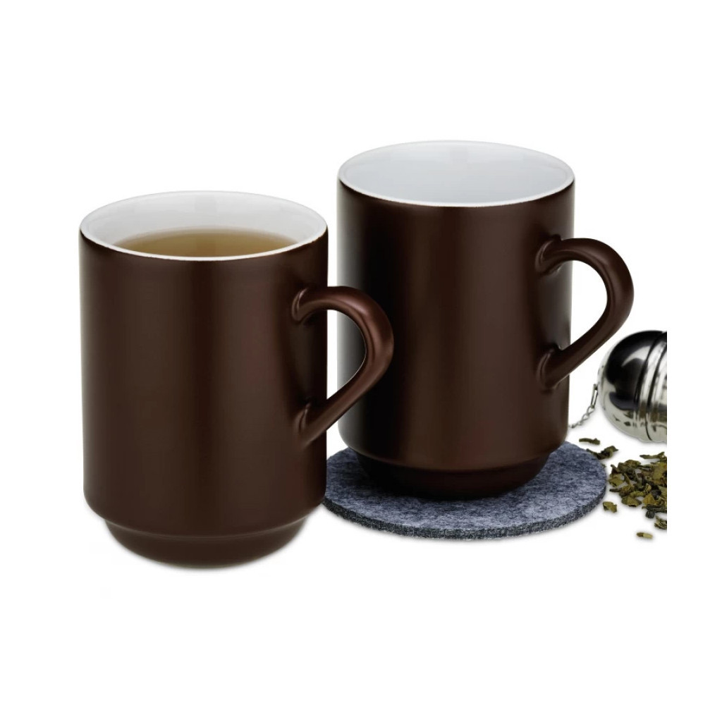 Набір чашок Kela Mattia 300 мл 2 шт Brown (12758) - зображення 2