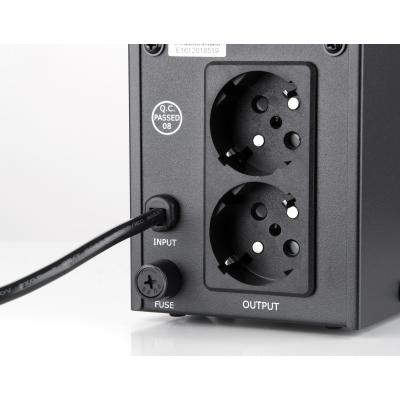 Пристрій безперебійного живлення Vinga LED 600VA metal case (VPE-600M) - зображення 4