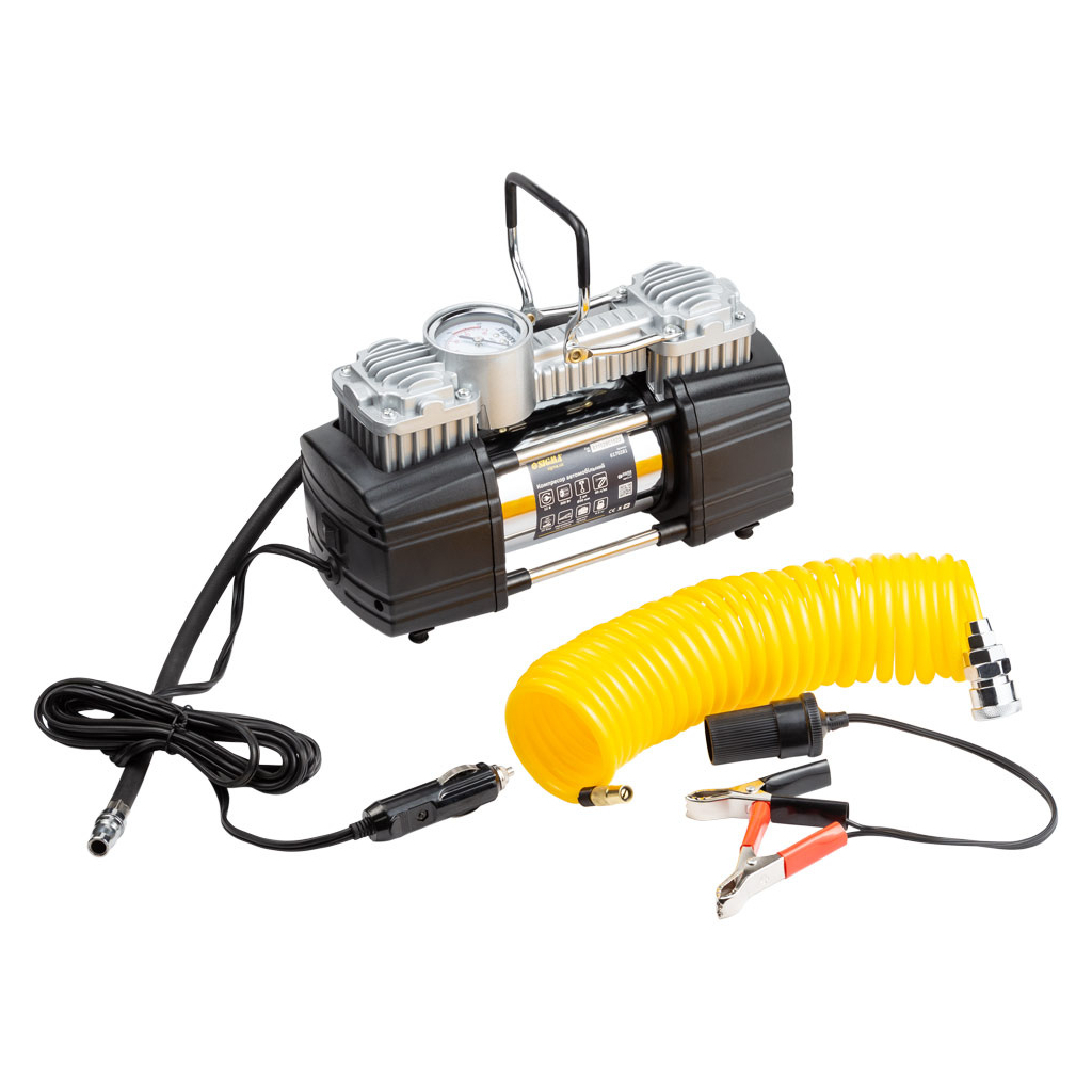 Автомобільний компресор Sigma 12В, 300Вт, 60л/мин, 10бар (6170281) - изображение 1