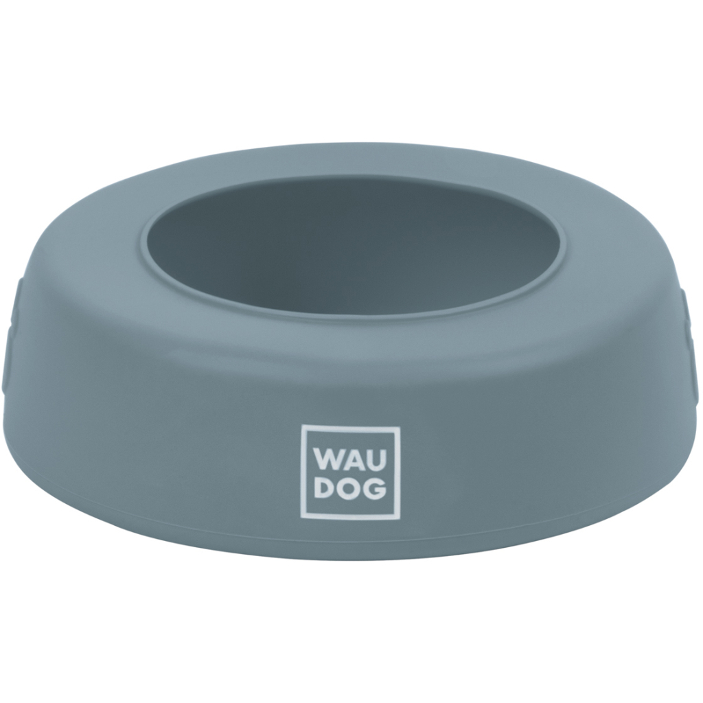 Посуд для собак WAUDOG Silicone Миска-непроливайка 750 мл сіра (507811) - зображення 1
