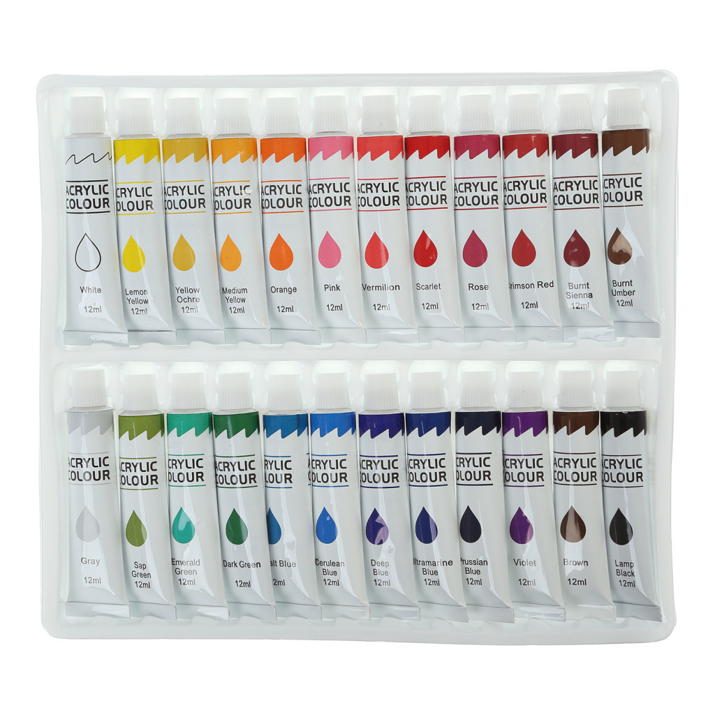 Акрилові фарби ZiBi ART Line - 2 24 кольори х 12 мл (ZB.6664) - зображення 2