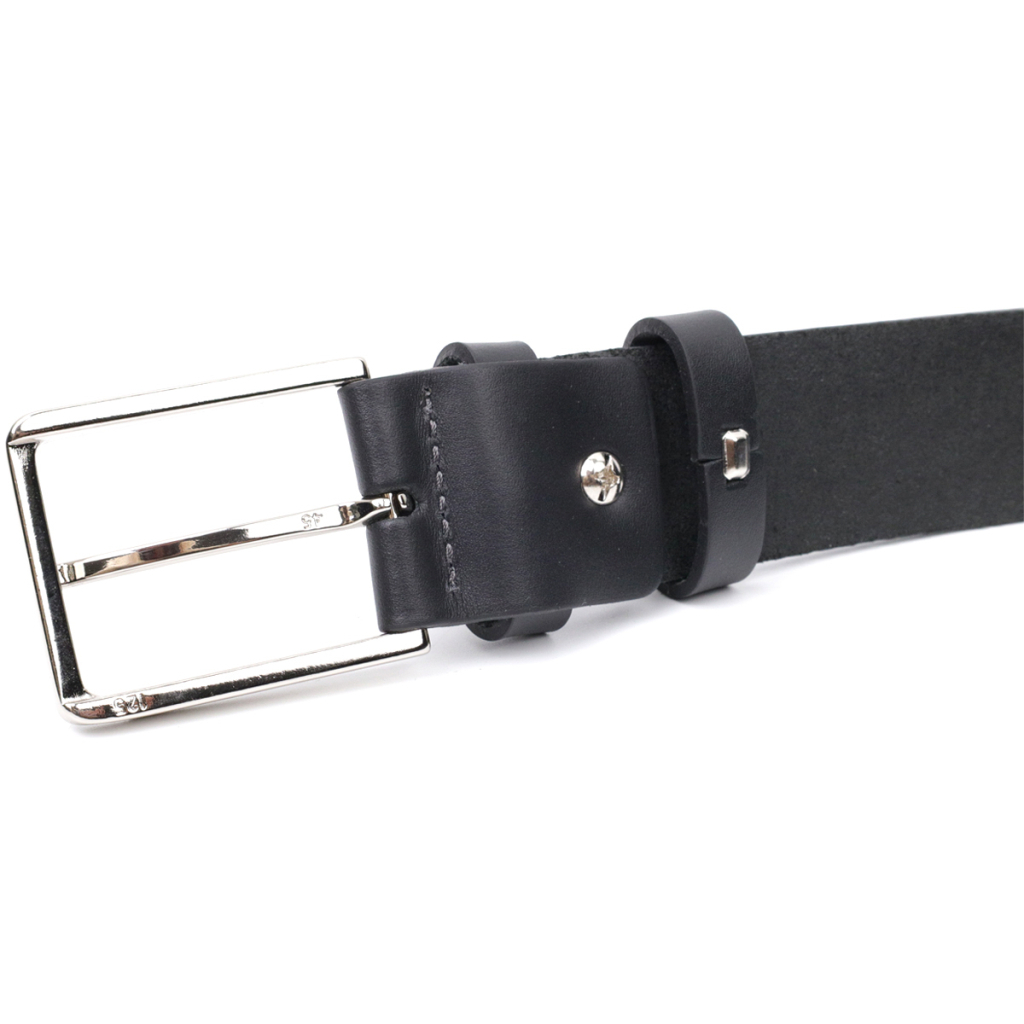 Ремінь Grande Pelle Брючний з натуральної шкіри Чорний (11676) - зображення 2