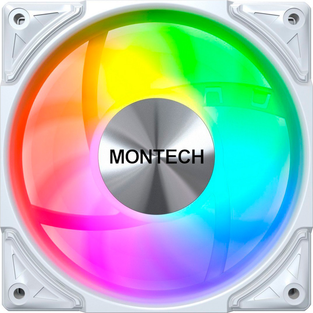 Кулер до корпусу MONTECH METAL PRO 12 ARGB PWM WHT - изображение 2