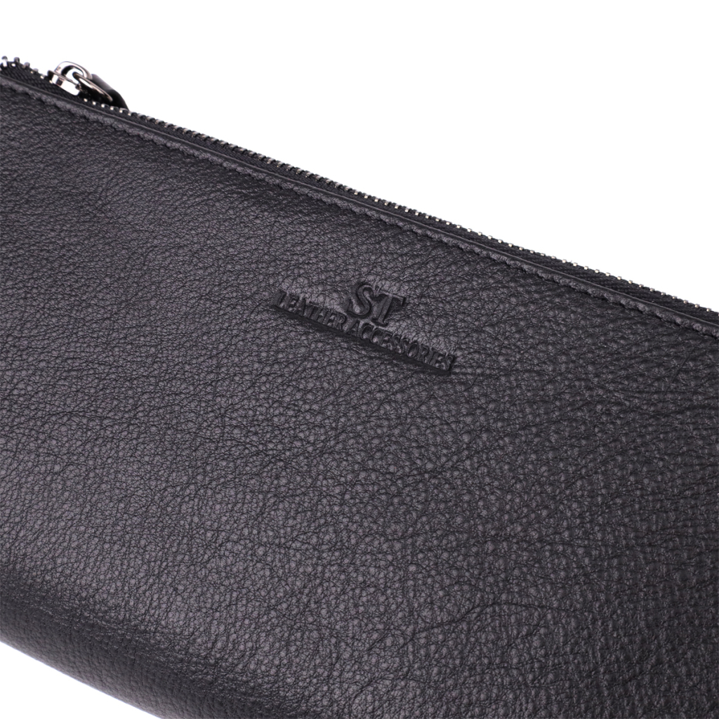 Гаманець ST Leather Шкіряний Чорний (23111) - зображення 7