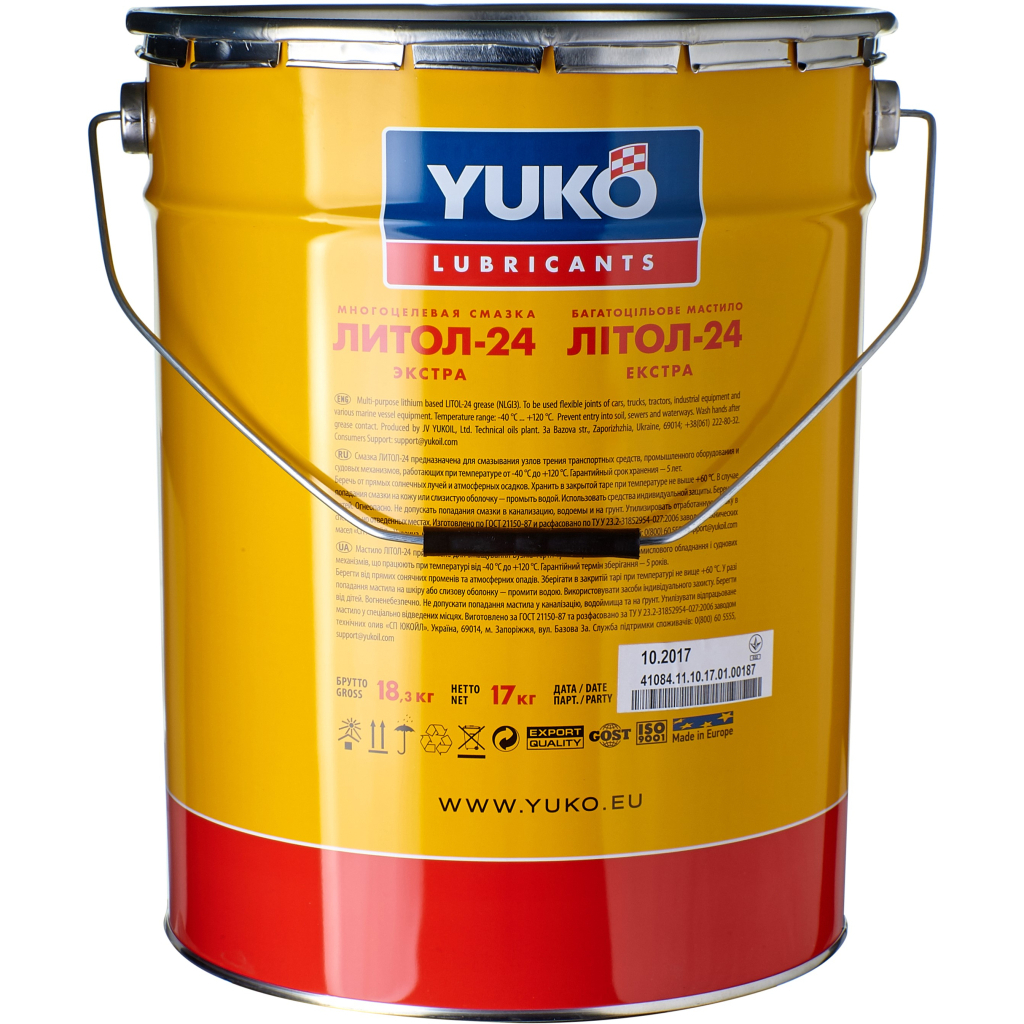 Мастило автомобільне Yuko Літол-24 20л (4820070241396) - зображення 3