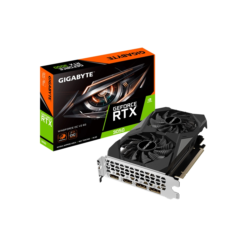 Відеокарта GIGABYTE GeForce RTX3050 6Gb WINDFORCE OC V2 (GV-N3050WF2OCV2-6GD) - зображення 7