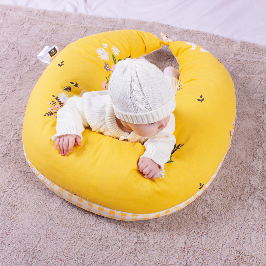 Подушка MirSon для вагітних та годування №8326 Print Line 17-0428 Indian summer Бязь 30х170х20 см (2200006200512) - зображення 9