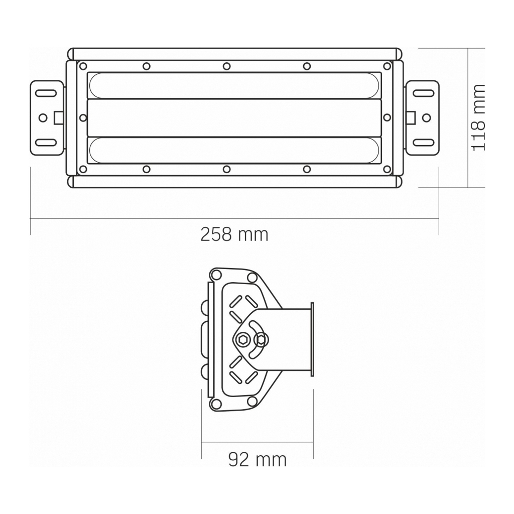 Світильник Videx висотний лінійний 50W 5000K 220V (VL-HB022-0505B) - изображение 3