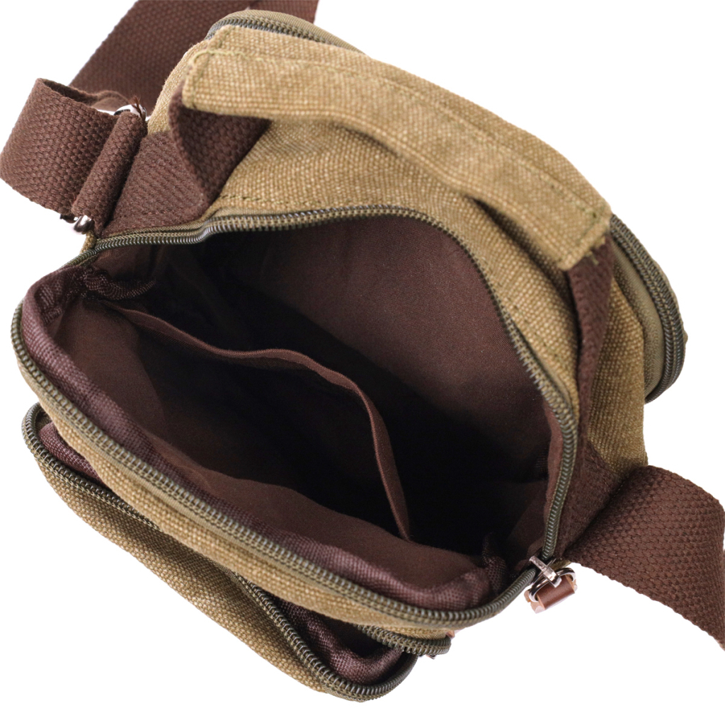 Сумка Vintage З текстилю Оливкова (22219) - зображення 6