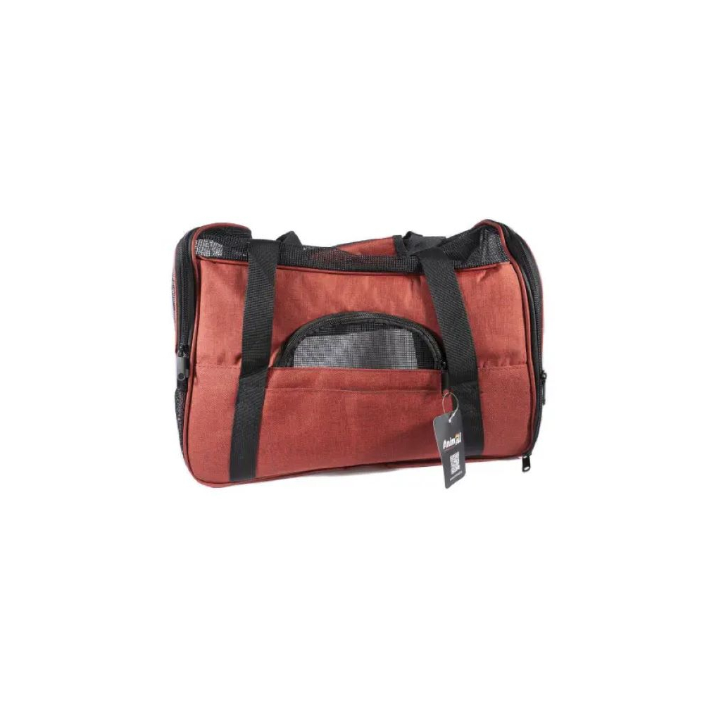 Переноска для тварин AnimAll HJ-8003 м'яка 48х25х33 см бордова (2000981206246) - зображення 4